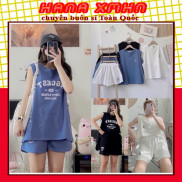 [BỘ THỂ THAO] Set Trang Phục Nữ, Set Đồ Bộ Nữ Dáng Thể Thao Áo Tanktop-KHÔNG KÈM ÁO BRA Phối Quần Ngắn